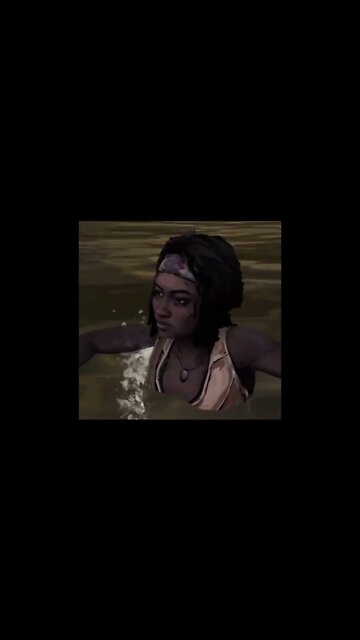 Michonne CAI NA ÁGUA !!! #shorts #thewalkingdead #fyp