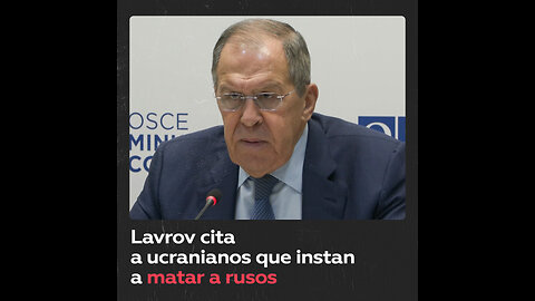 Lavrov denuncia el silencio de los medios occidentales frente a discursos de odio antirrusos