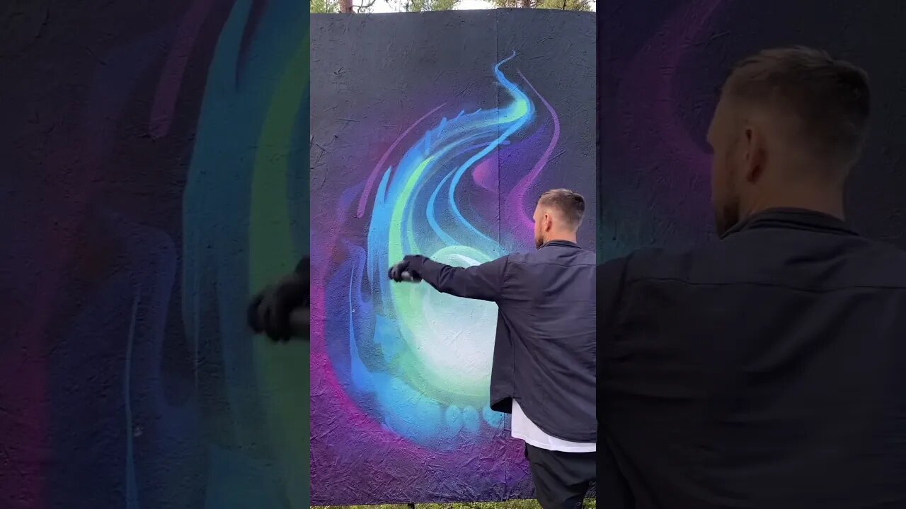 CRAZY FLAME GRAFFITI TRICK 🔥 #graffiti #graffitiart #graff