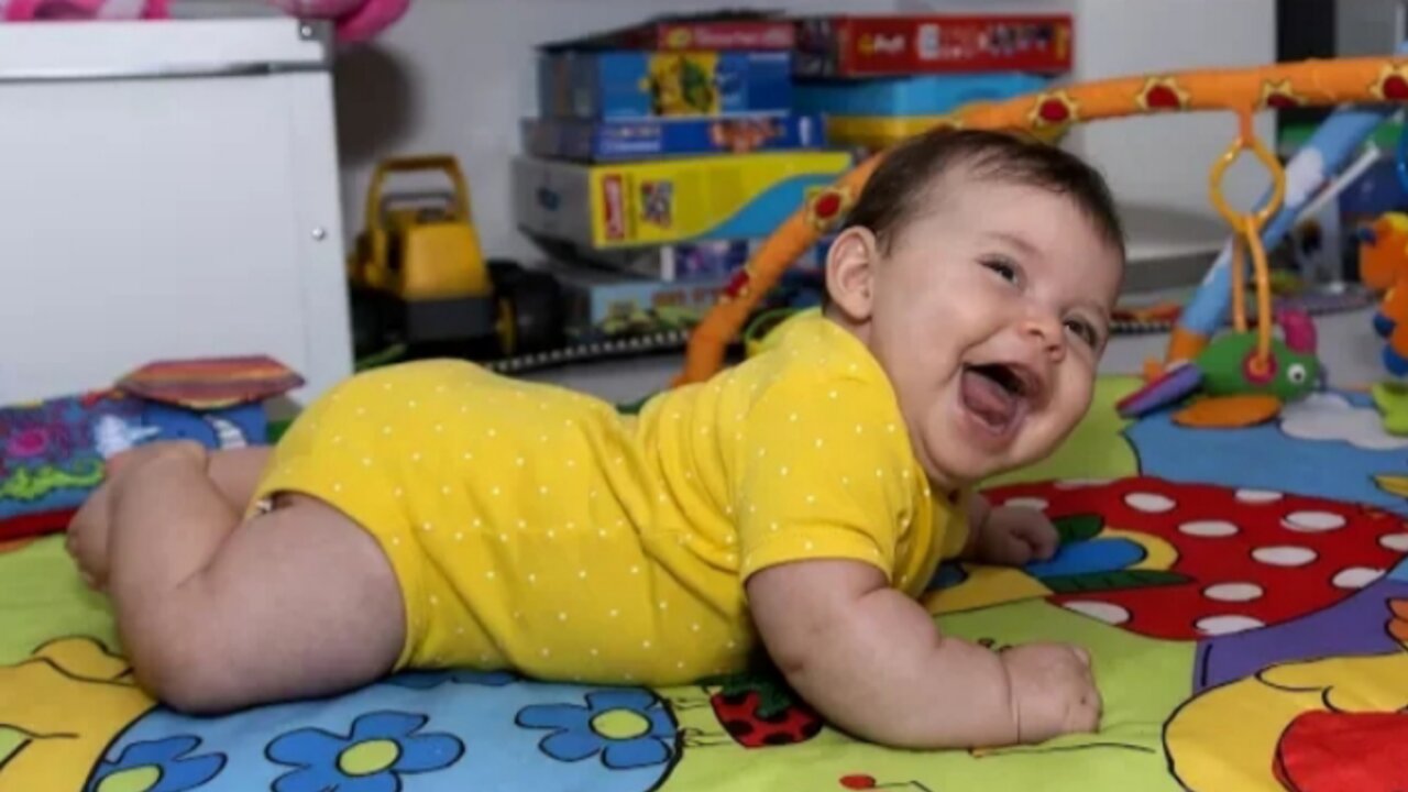 Very cute baby laughing video AFTER SEEING THIS YOU FEEL VERY RELAX AND HAAPY