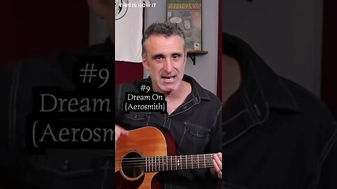 Dream on by Aerosmith makes great use of chord triads and more! #shorts