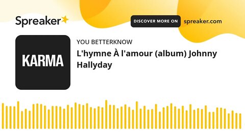 L'hymne À l'amour (album) Johnny Hallyday