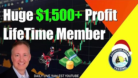 Huge $1,500 Profit LifeTime Member Stock Market