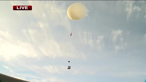 Falcon-1 launches from Catalina Foothills High School