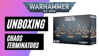 Unboxing Chaos Space Marine: Terminators