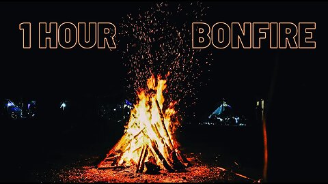 Bonfire Sleep Sound with crackling🔥Sleeping or Relaxation