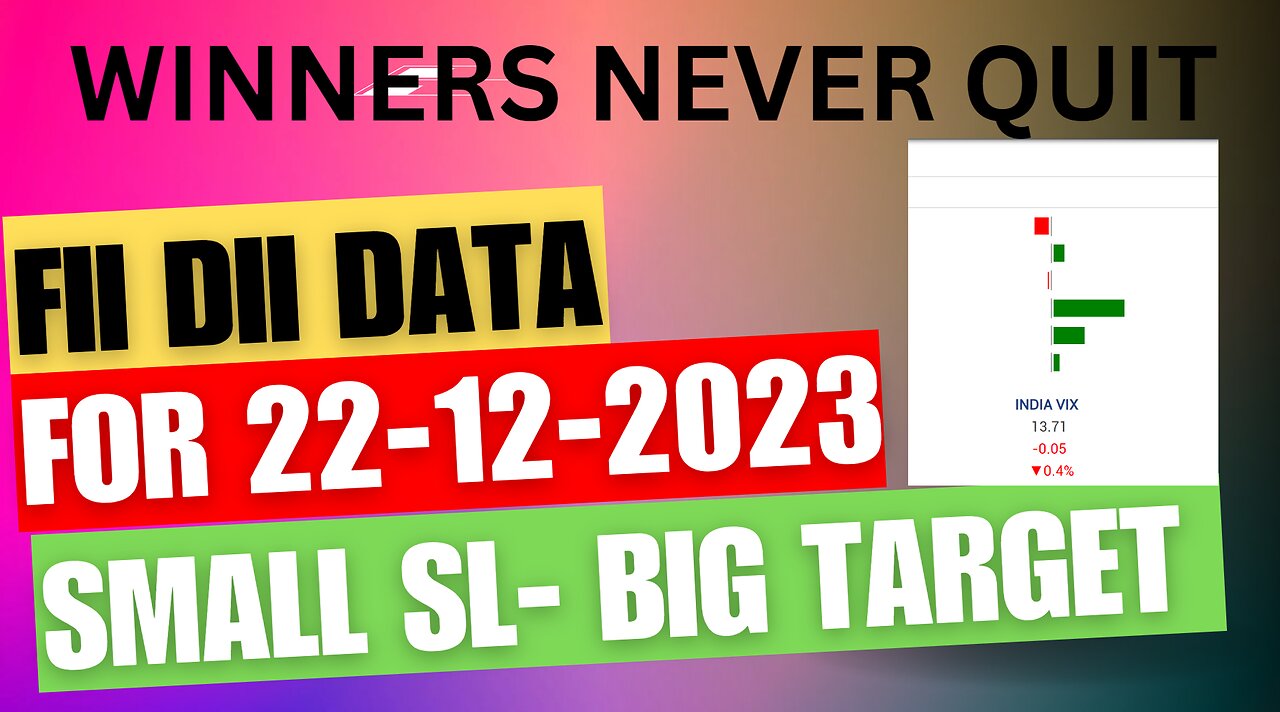 FII DII Data 22-12-2023