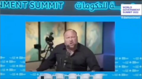 ALEX JONES sends a message to Klaus Schwab at Davos