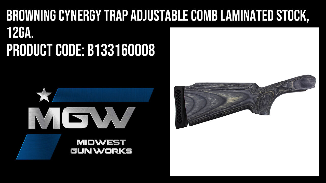 Browning Cynergy Trap Adjustable Comb Laminated Stock, 12ga. - B133160008