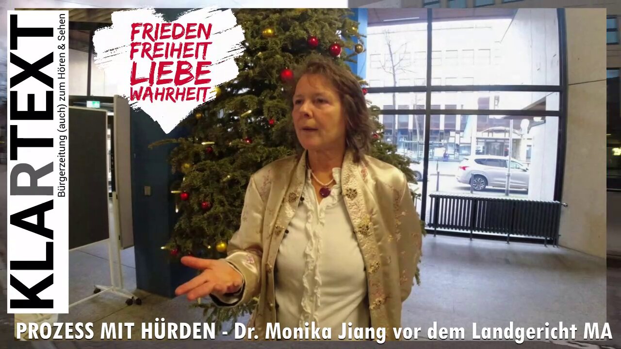 Öffentlicher Prozess mit ganz besonderen "Hürden": Frau Dr. MonikaJiang vor dem Landgericht Mannheim