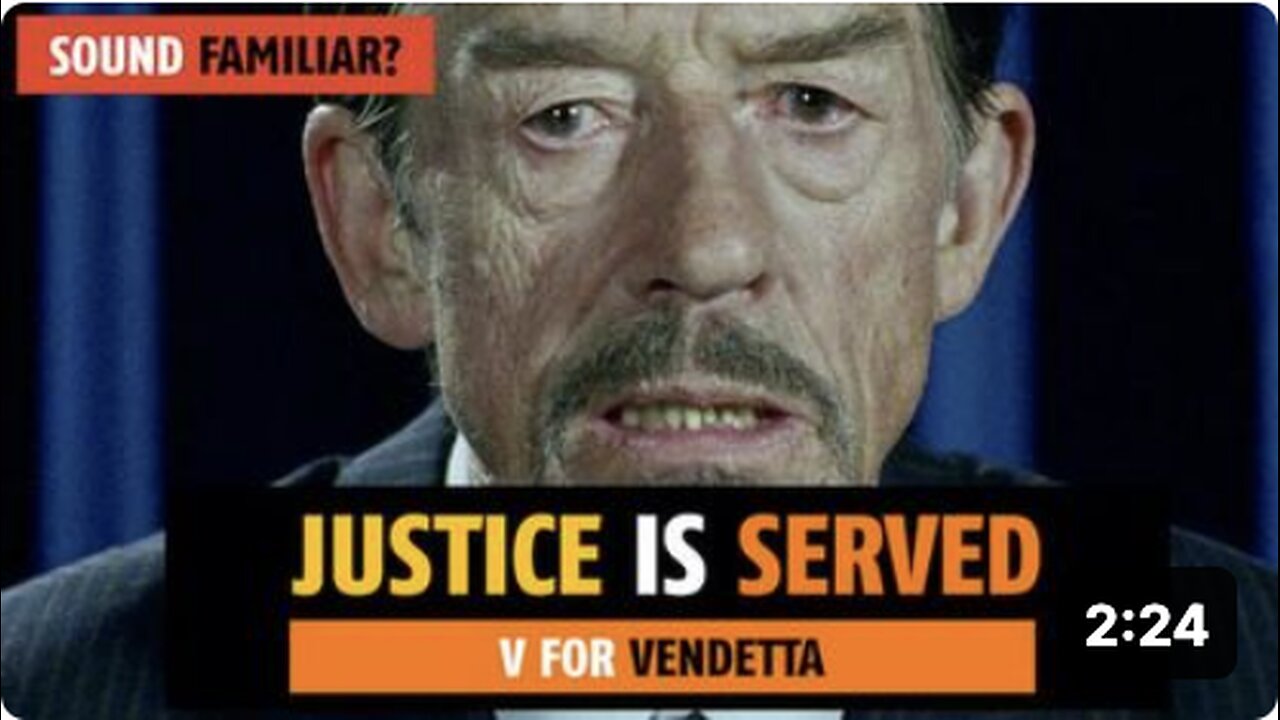 Justice is served (V for Vendetta)