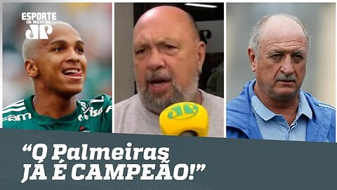 "Pode fazer a faixa! O Palmeiras JÁ É CAMPEÃO!", diz narrador