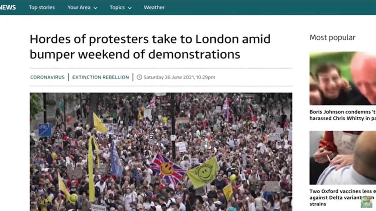 Why Is Mainstream Media IGNORING The BIGGEST PROTEST For A Generation??w/Russel Brand 7/12/2021