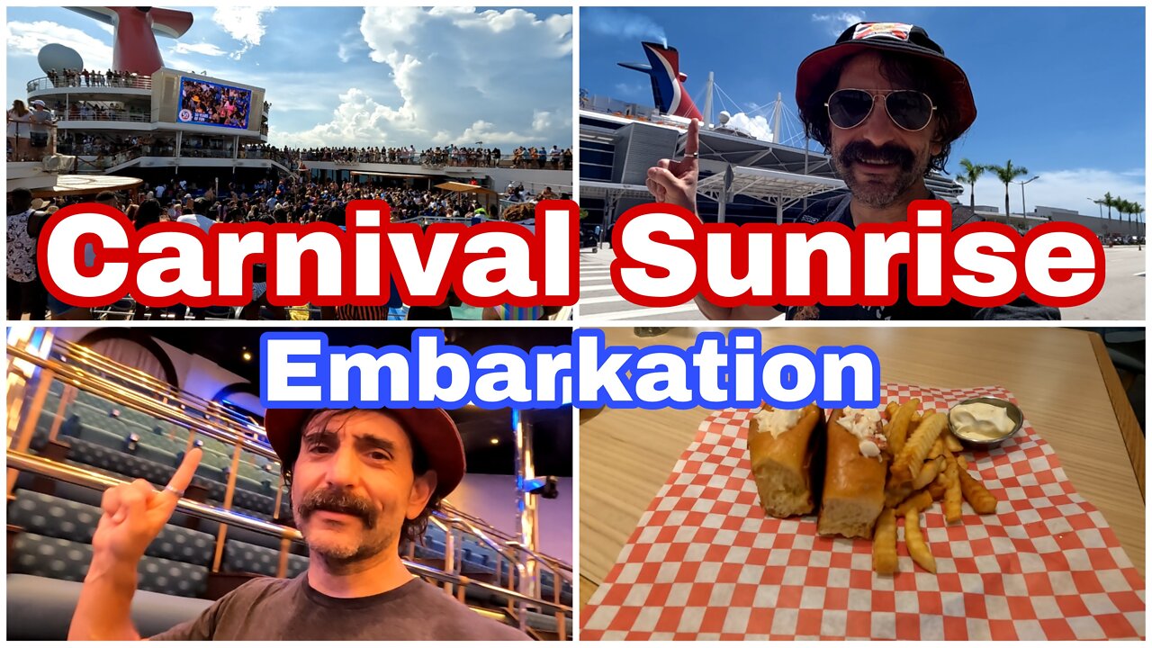 Carnival Sunrise Embarkation | Guy's | Seafood Shack | Crowded Ship