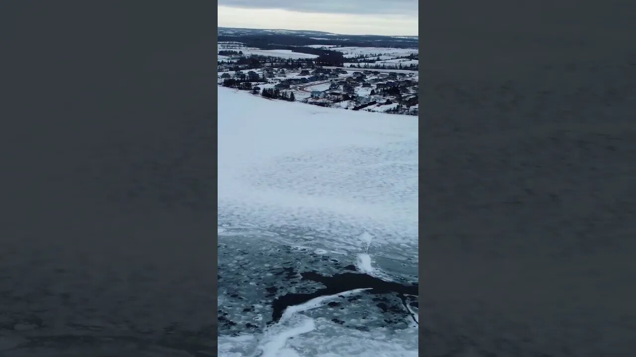 Frozen River from Above 🏞️ #frozen