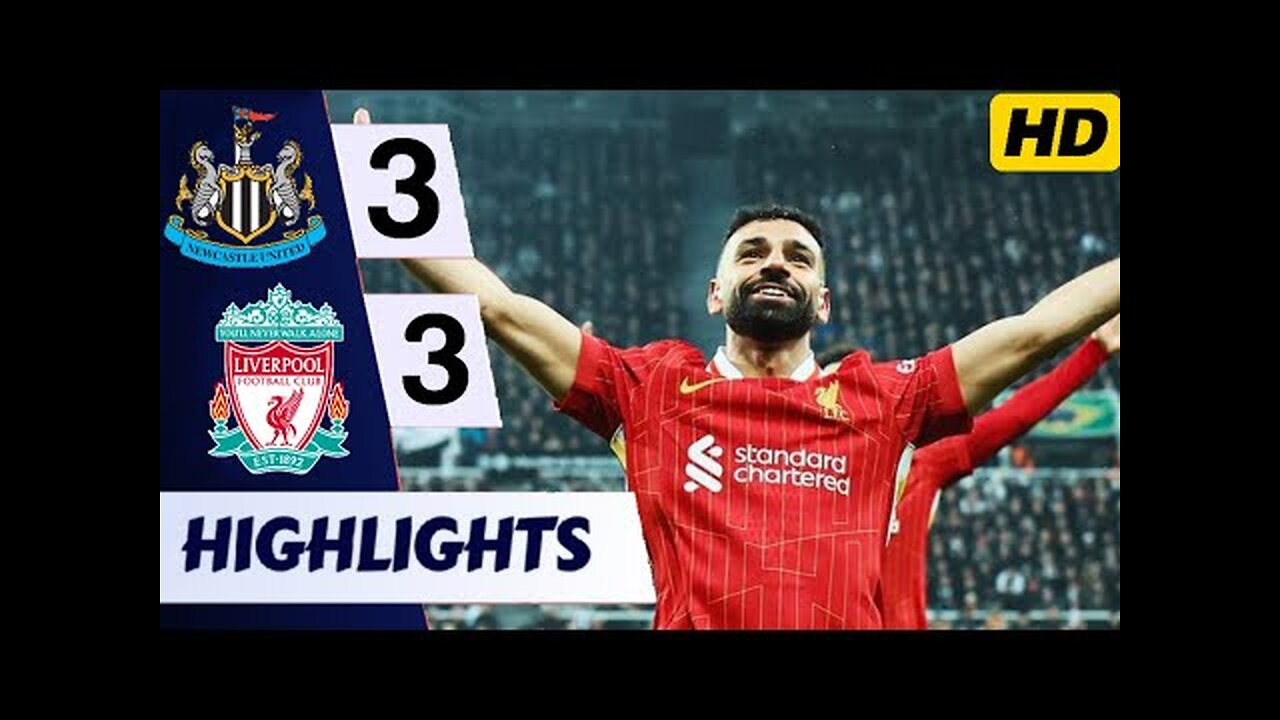 Highlights: Newcastle 3-3 Liverpool | Salah, Jones, Gordon, Isak & Schar Goals