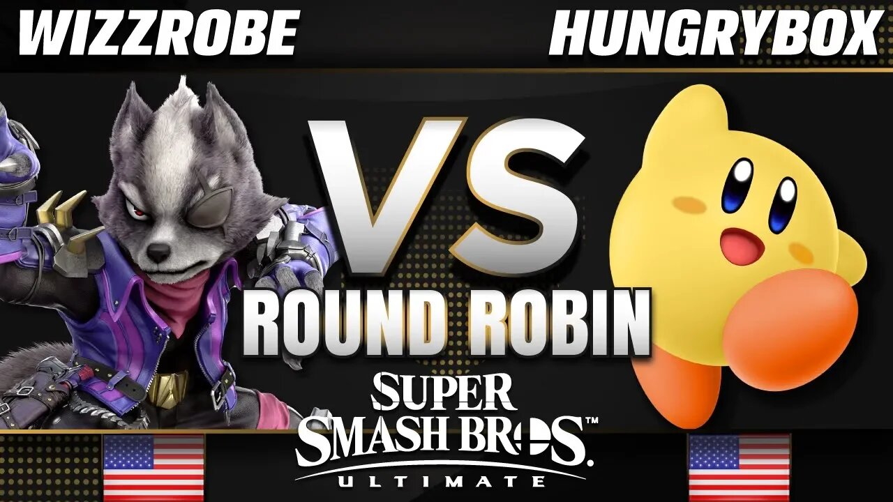 Wizzrobe (Wolf) vs. Liquid | Hungrybox (Kirby/Puff) - Smash Ultimate MVG Round-Robin