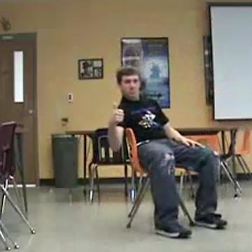 Teen Boy Wins At Chair Flipping