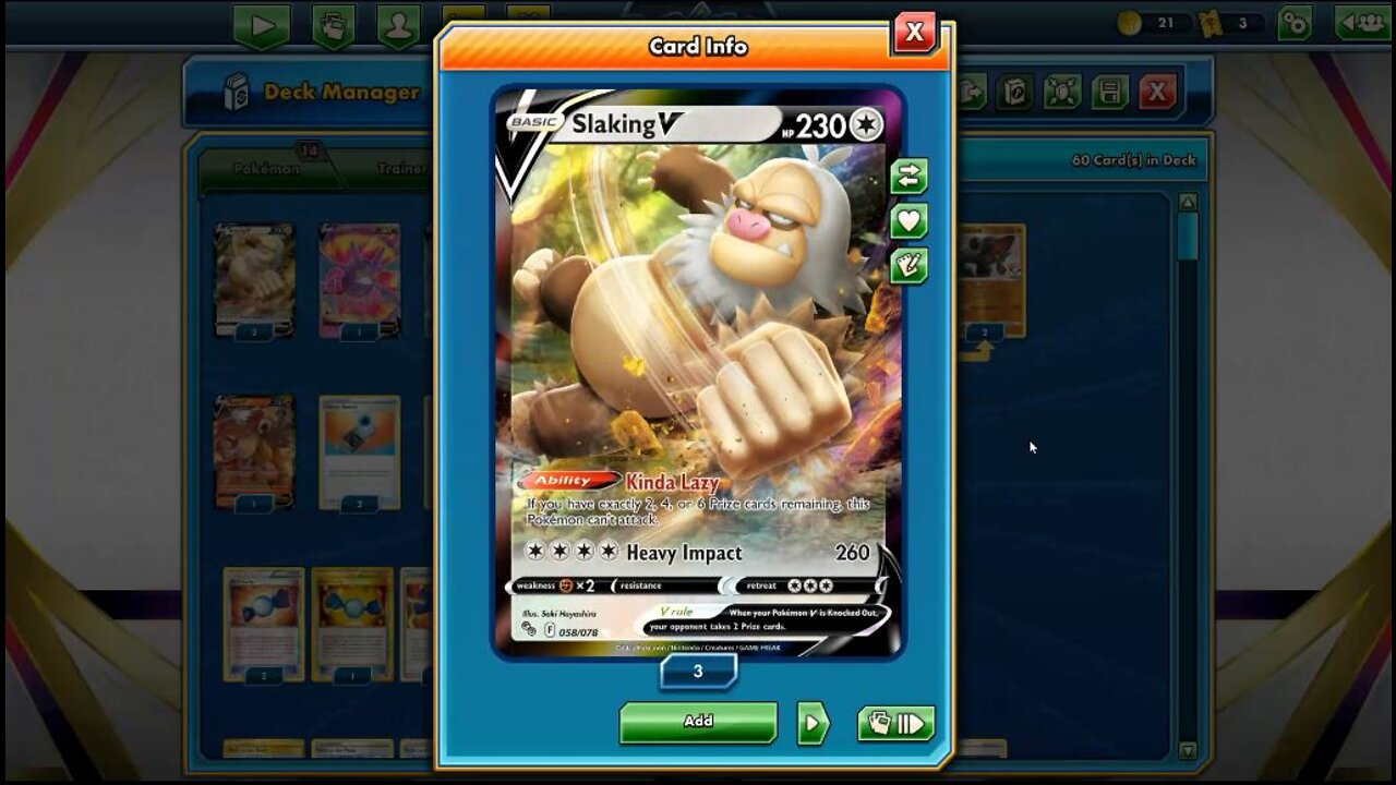 Pokemon TCG Online Slaking V Coalossal Deck!!