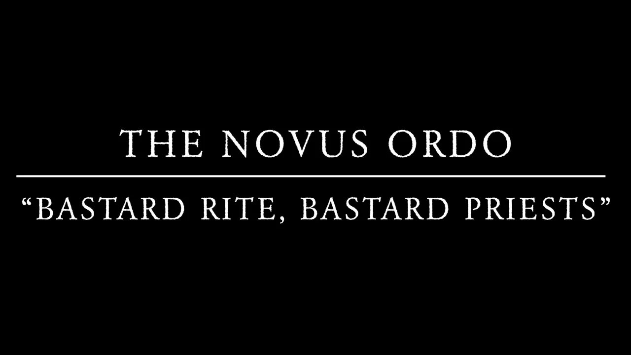 Abp. Lefebvre on the Novus Ordo (Lille, 1976)