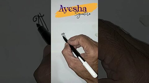 AYESHA | SIGNATURE | DROP YOUR NAME