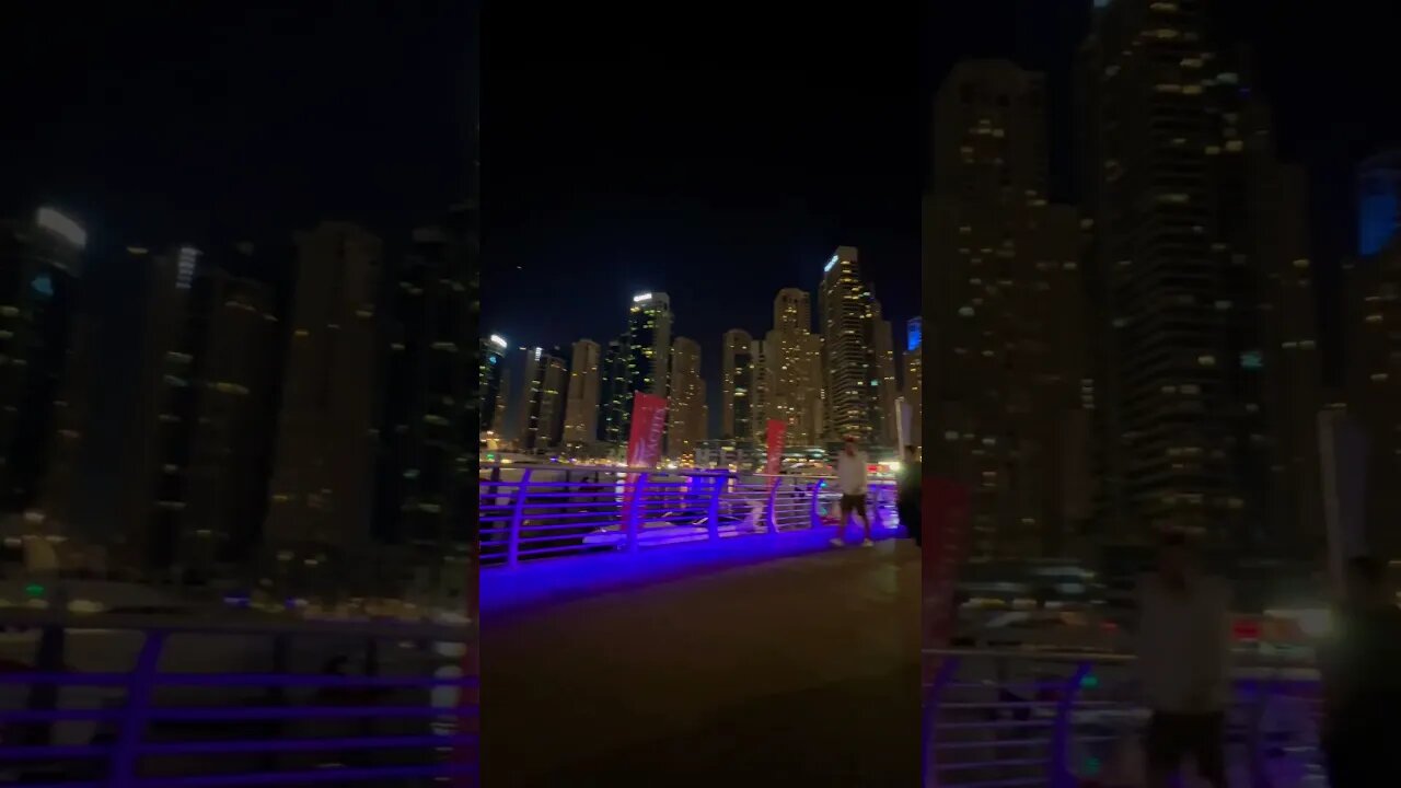 Dubai Marina Night View ❤️ #youtubeshorts #shortsfeed #travel #dubai #reels #viralshort #viralvideo