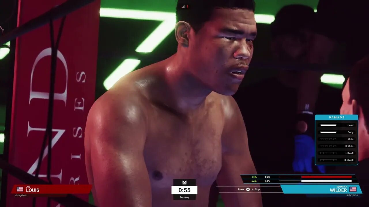 Undisputed Boxing Online Ranked Gameplay Deontay Wilder vs Joe Louis 2 (Chasing Platinum 3)