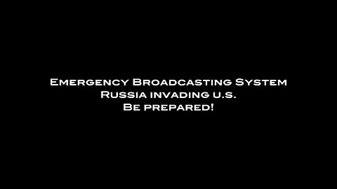 Serious Prophetic word : U.S. Russia Missiles Evacuations are in place. Emergency Broadcast System