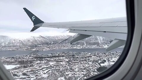 FLYR 737-MAX 8 - Slow Controlled Take Off - Tromsø Lufthavn Langnes