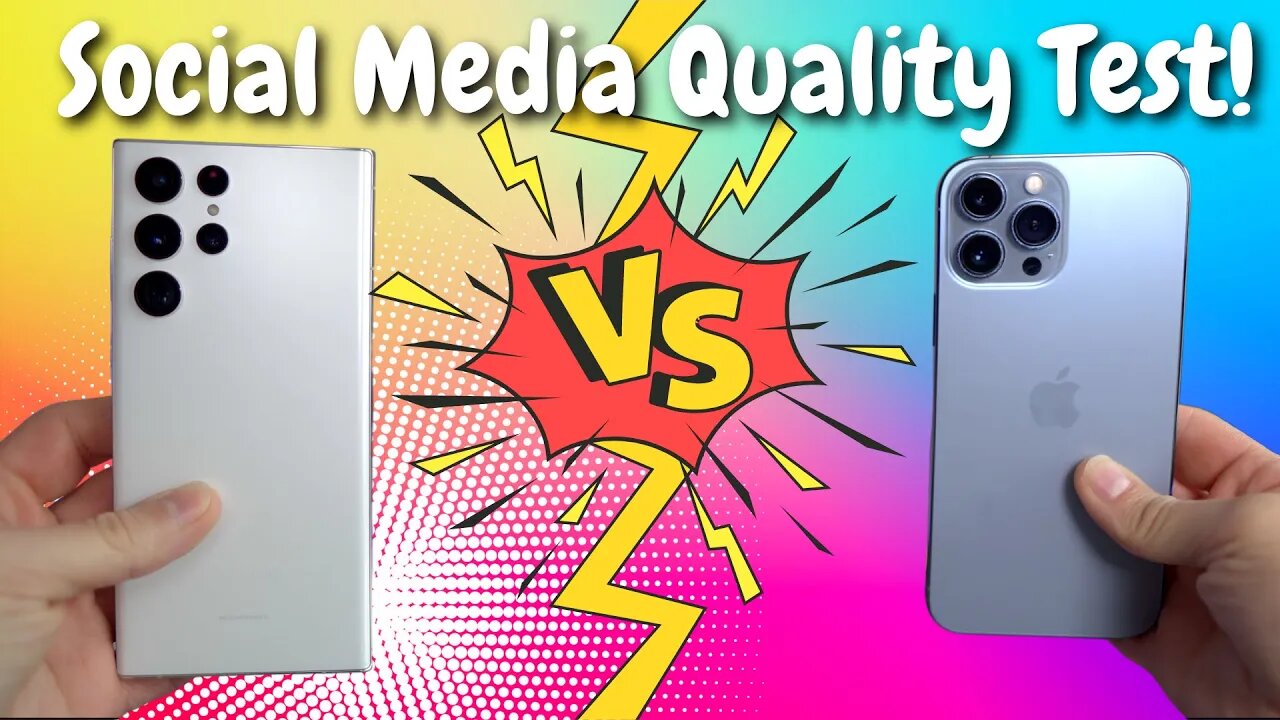 Galaxy S22 Ultra vs iPhone 13 Pro Social Media Quality Test!