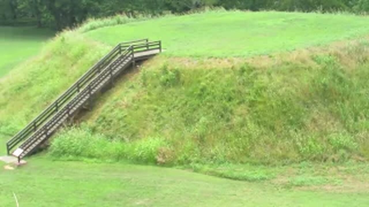 Etowah Mounds - Top of largest Mound