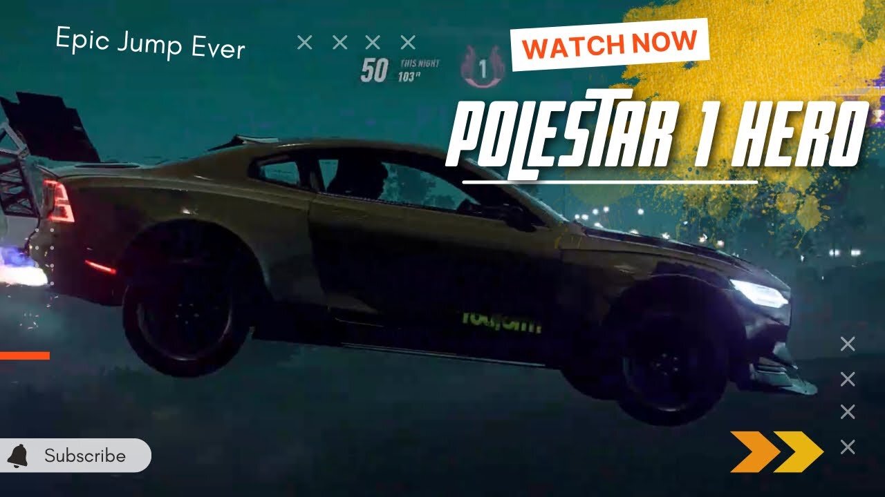 Epic Jump Ever 🔥 Polestar 1 Hero Edition 20 in NFS Heat 😮😱 | Mite Neon | #needforspeedheat #nfsheat