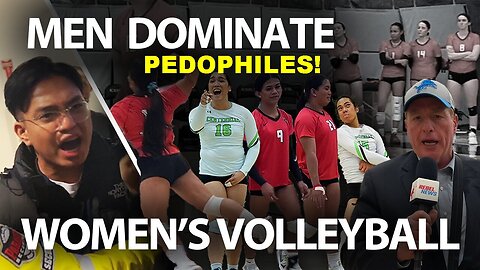 Five Pedophile LGBTQIA+ 'Trans Women' Psychopaths Dominate Female Volleyball Game!