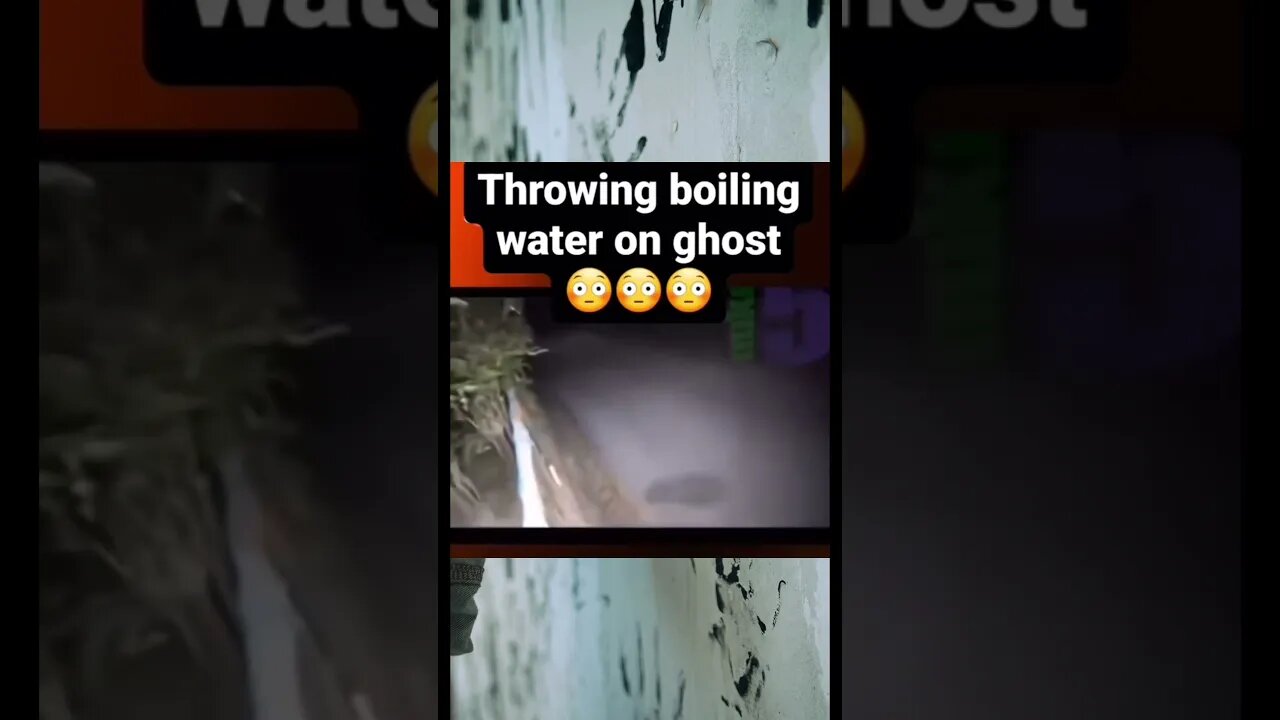 Throwing boiling water on ghost 😳😳😳 #ghost #paranormal #shorts