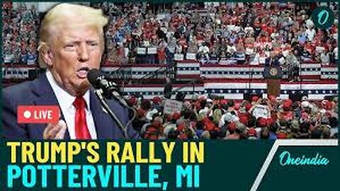 Trump Latest News LIVE | Trump Holds A Campaign Rally In Potterville, Michigan Live | US Polls