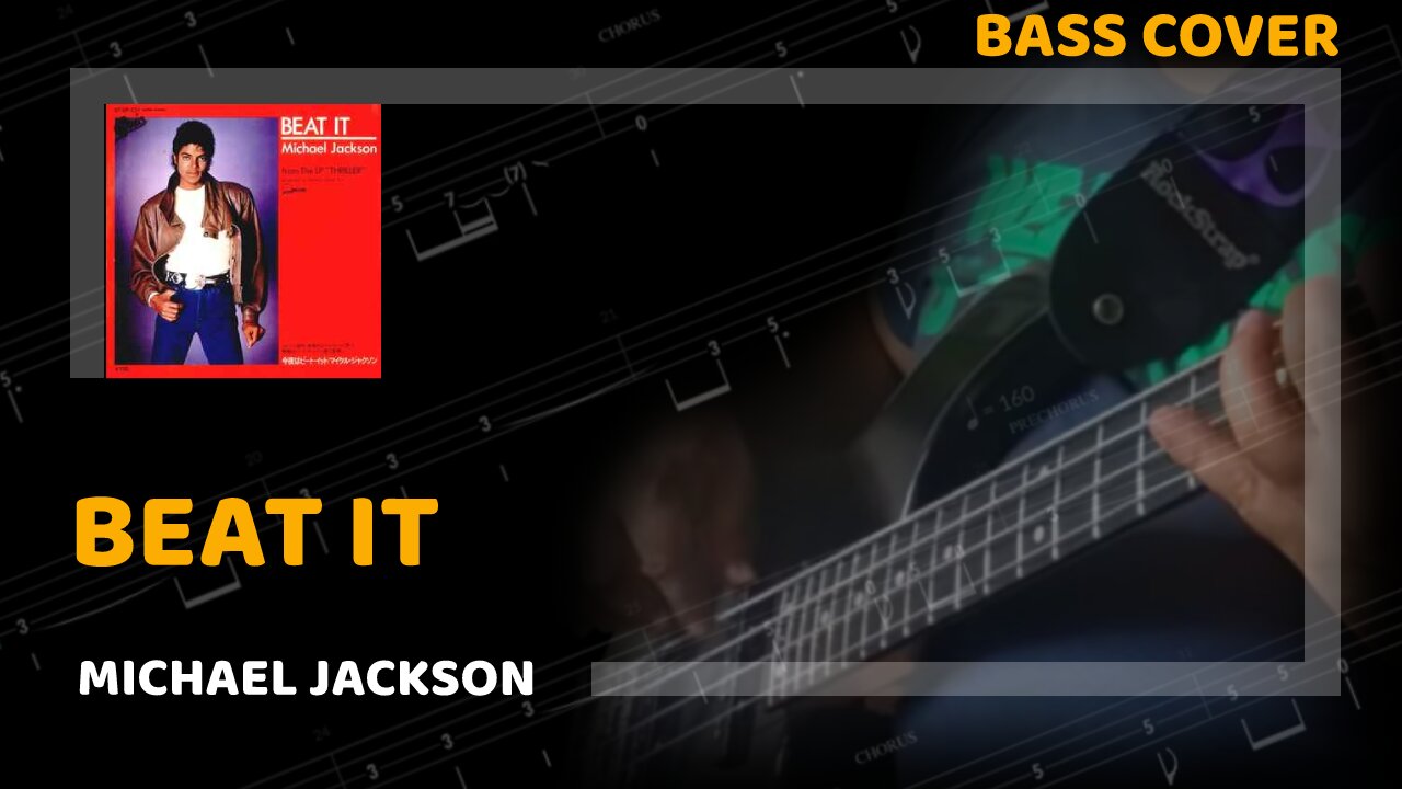 Michael Jackson - Beat It - Bass Cover & Tabs