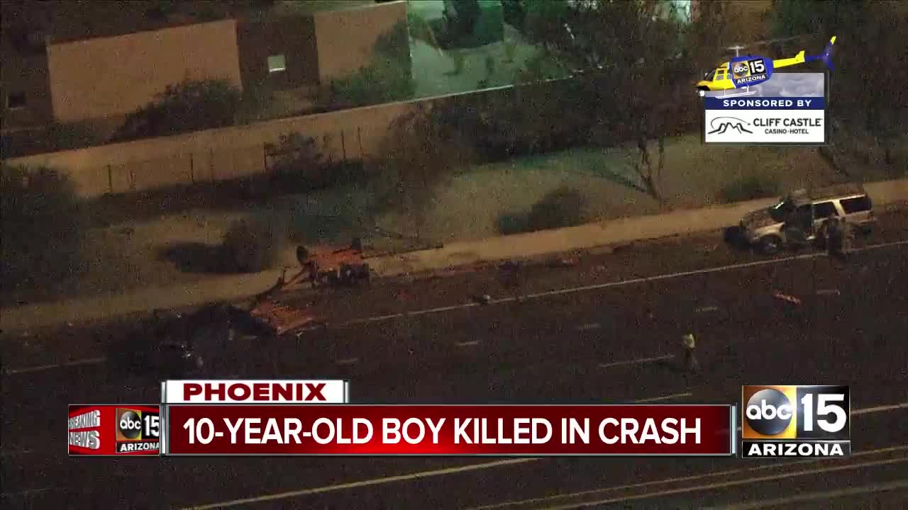 10-year-old killed in rollover crash on Loop 101 near 64th Street