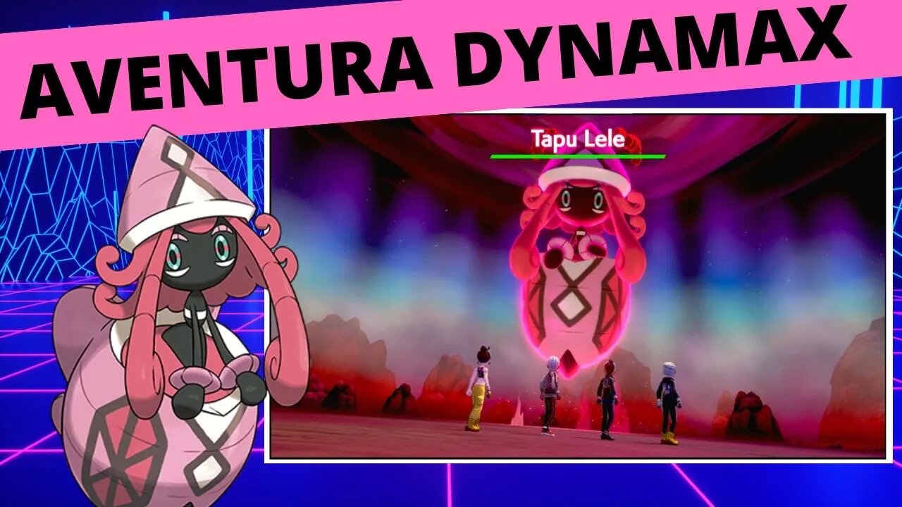 Aventura Dynamax - Batalhando com o Tapu Lele online - Pokemon Sword and Shield