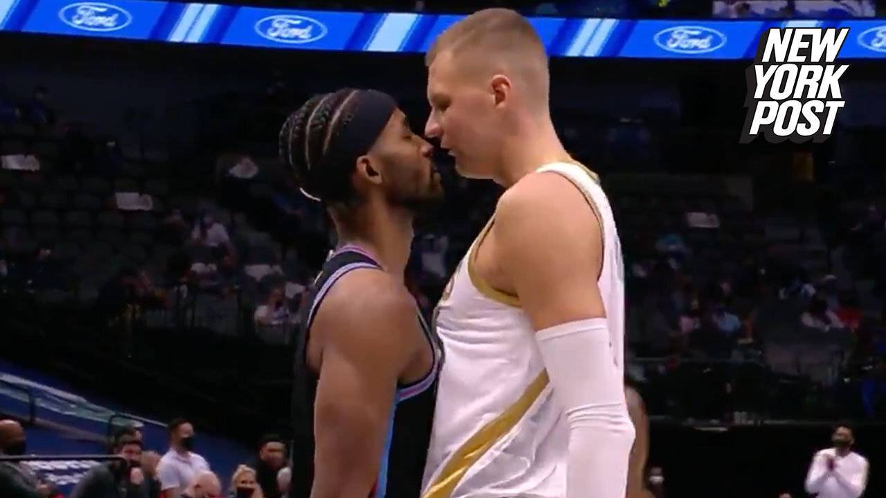 Kristaps Porzingis shoves Moe Harkless on brutal night