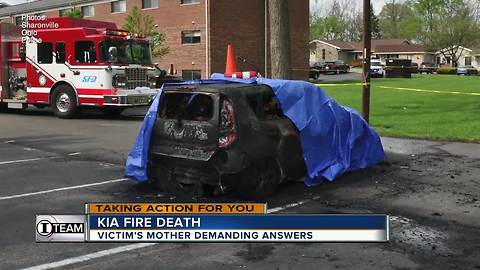 Mother watches son burn to death in Kia fire, calls for answers from car maker