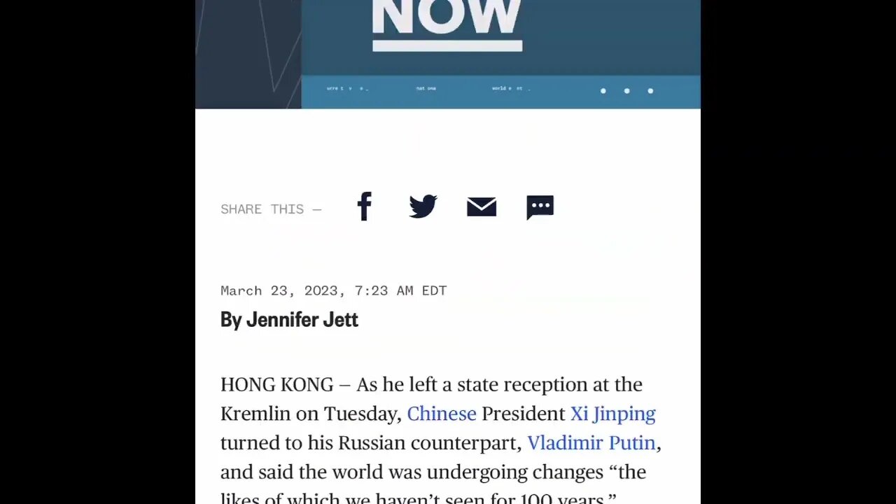 Xi leaves Russia with Putin firmly in the back seat of China's drive for a new global order