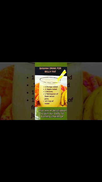 Banana drink for belly fat | #Shorts