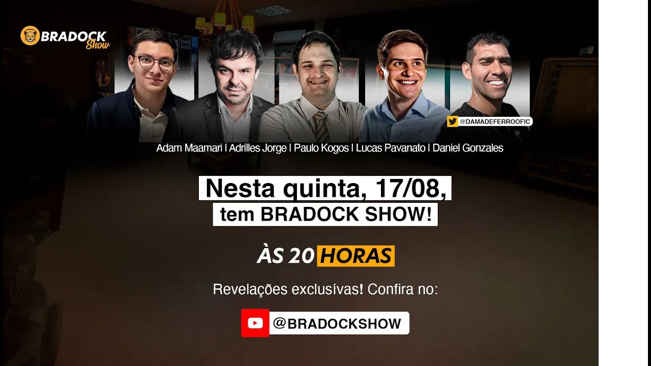 Bradock Show - 17/08/23 - Adrilles, Paulo Kogos, Lucas Pavanato, Daniel Gonzales e Adam Maamari