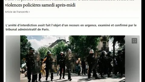 Paris : la justice confirme l'interdiction d'une manifestation contre les violences