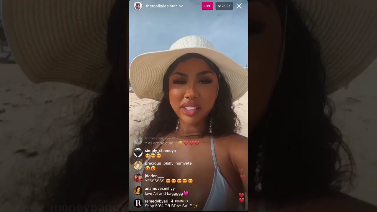 THEREALKYLESISTER INSTAGRAM LIVE BIRTHDAY CELEB!! (07/12/23)