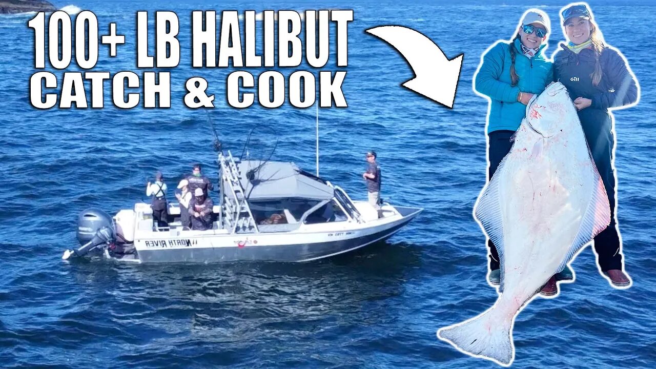 Fishing for 100+ lb Halibut in the Washington State | Catch and Cook