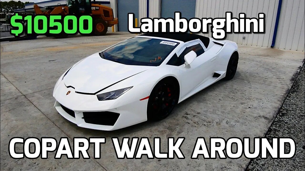 Copart Walk Around, Lamborghini cheap, Toyota Tacoma