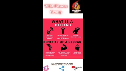 🔥What is a deload and its benefits🔥#shorts🔥#viralshorts🔥#fitnessshorts🔥#wildfitnessgroup🔥
