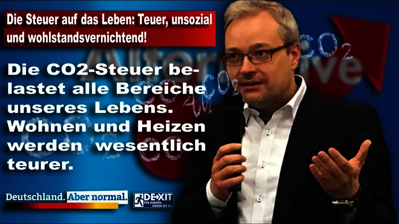 Die Steuer auf das Leben: Teuer, unsozial und wohlstandsvernichtend! Marc Bernhard AfD