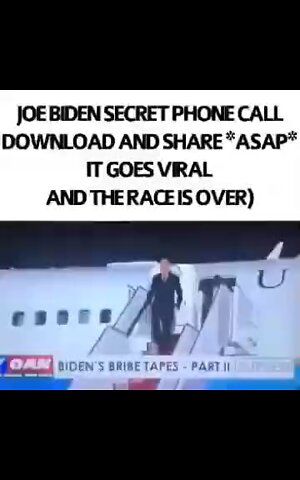 Joe Biden leaked call to Ukraine about their money laundering arrangement and Trump finding out